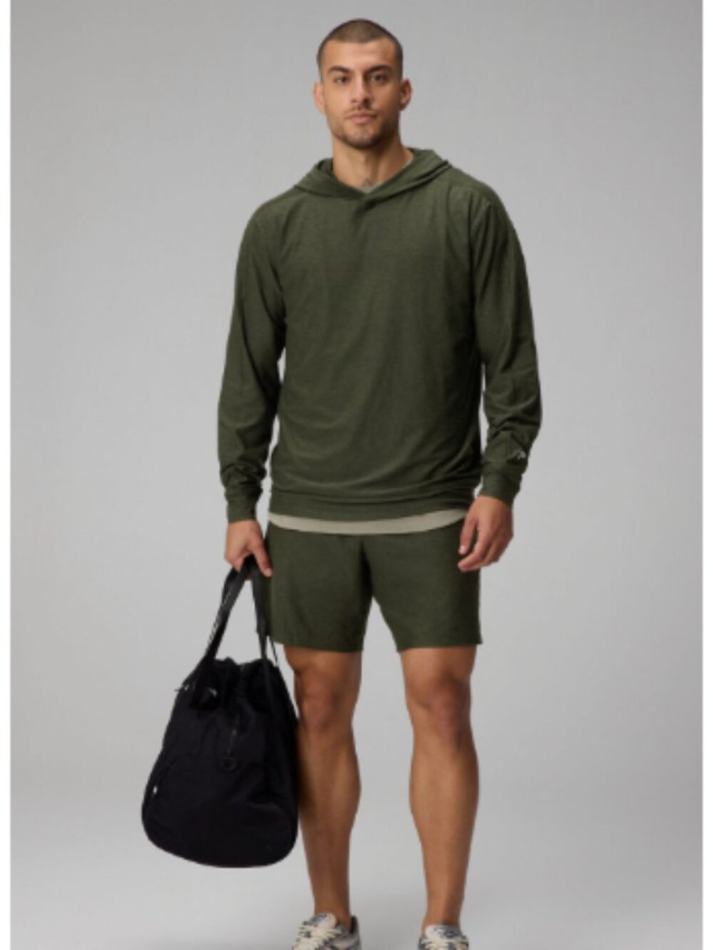 Fabletics The Cloud Jersey Shorts Dark Olive Heather – Men’s Size Medium